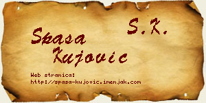 Spasa Kujović vizit kartica